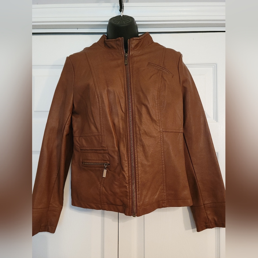 Alfani Faux Leather Coat